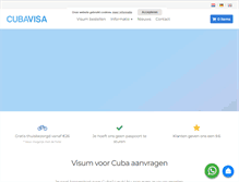 Tablet Screenshot of cubavisa.net